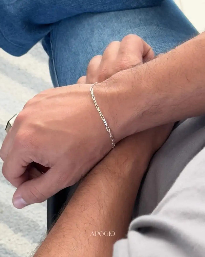 Pulseira Cadeado Alongado - 1,5 mm