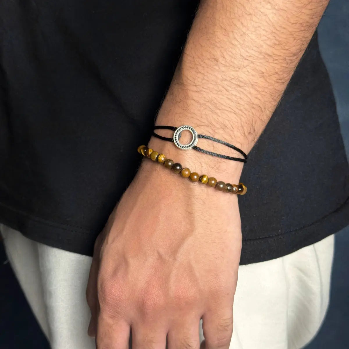 Pulseira Cairo - Pedra Olho de Tigre