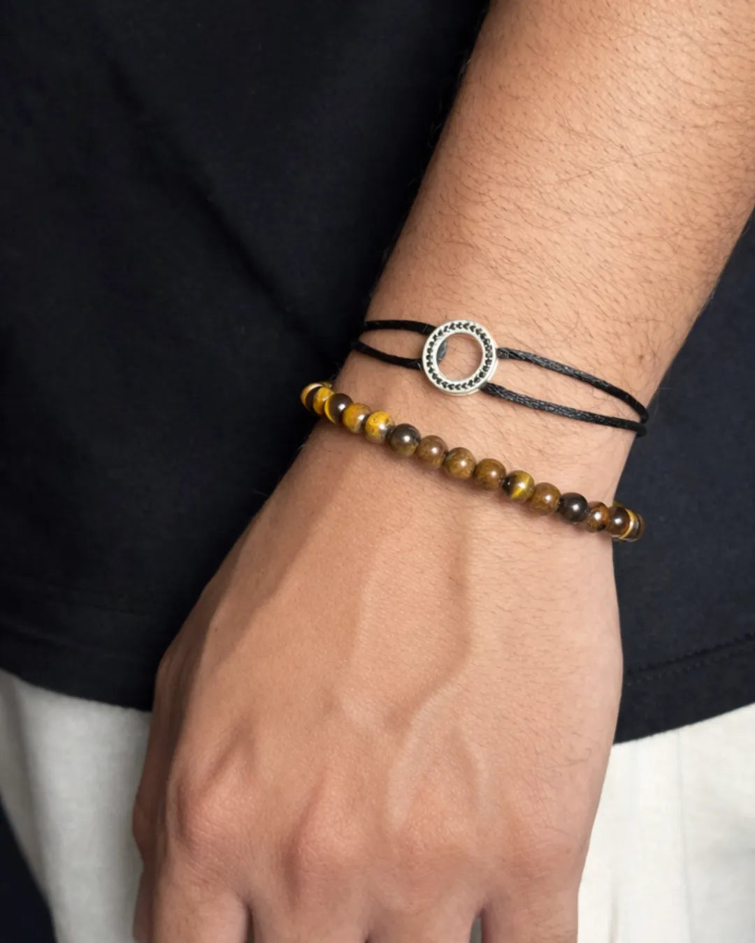 Pulseira Cairo - Pedra Olho de Tigre